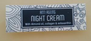  anti ageing night cream bottle labels with flower pattern background Manufactures