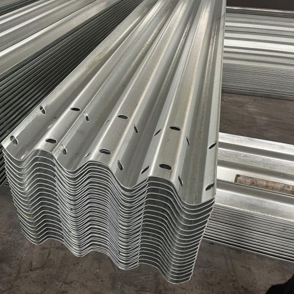 Crash Barrier Galvanized Traffic Protection Strong Steel High Speed Way Guardrail
