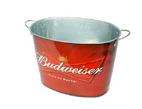DADI 10L 15L Tinplate Metal Ice Bucket Drink Cooler Galvanised Drinks Bucket For Whiskey Beverage