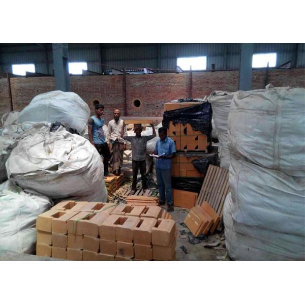 Anti Stripping Synthetic Refractory Brick Material Tunnel Kiln Fired Clay Bricks