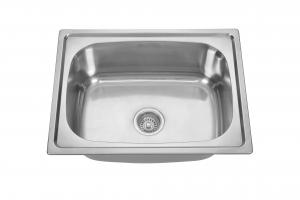  Self Rimming Stainless Steel Single Bowl Sink Drop In Kitchen Depth 200MM Manufactures