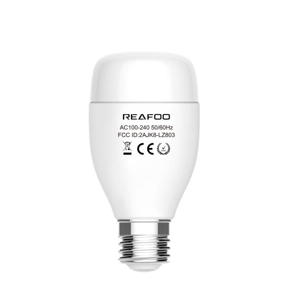 RGBW Wifi Smart LED Light Bulb , Wifi Color Changing Light Bulb With Alexa