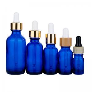  25ml 60ml Blue Glass Dropper Bottles 30ml Dropper Bottles With Pipette Manufactures