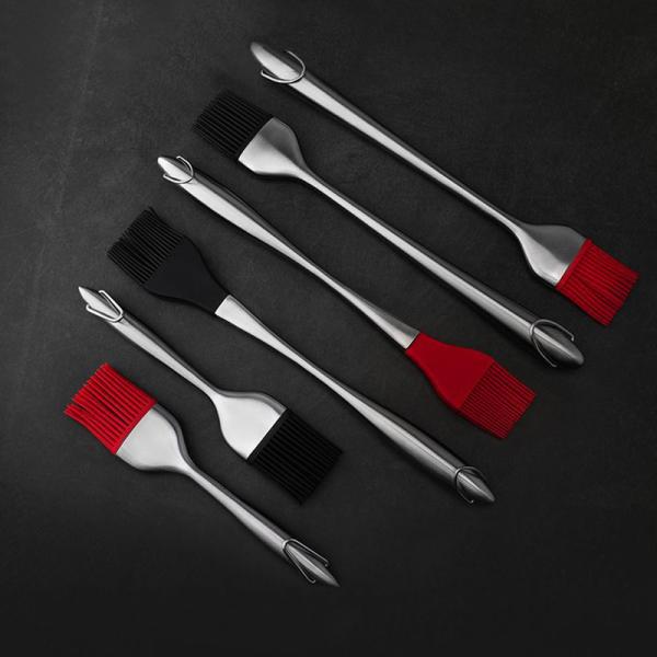 Non Shedding 304 Stainless Steel Silicone Grill Brush