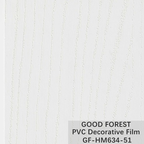 Cabinet Wood Grain PVC Decorative Film Pure Colour Blistering