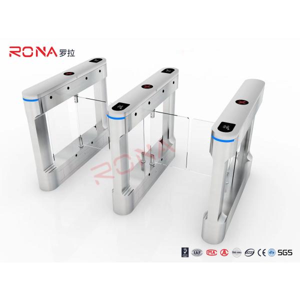 Slim Speed Gate Turnstile Access Management Automatic Swing Gates With Face Recognition