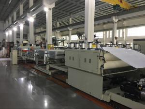  PE / PP / PC Hollow Grid Sheet Extrusion Line Making Machine Grey Machine Color Manufactures