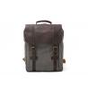 CL-500 Gray Hot Sale Vintage Design Men's Canvas and Leather Backpack for sale