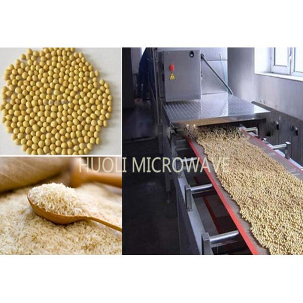 Grains Puffing Microwave Drying Equipment for Soybean Product 25KW
