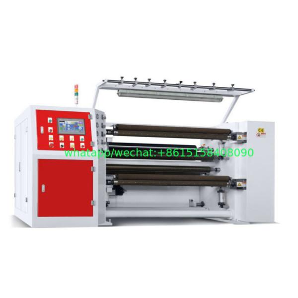 350MPM Shaftless Unwinding Thermal Paper Slitting Machine PLC Mitsubishi Delta Inverter