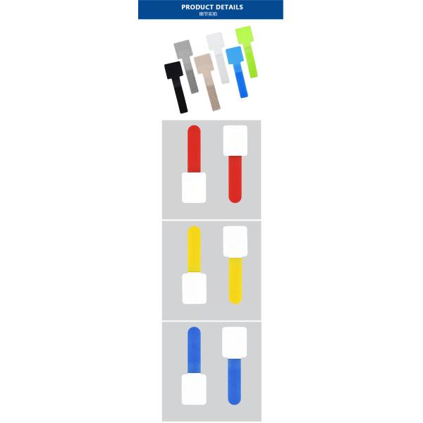 Colorful Hook And Loop Cable Ties Snap On High Tensile And Shear Strength For Computer