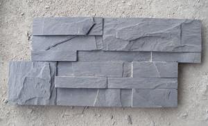  Black Slate Thin Stone Veneer,Charcoal Slate S Cut Stone Cladding,Carbon Black Slate Culture Stone Manufactures