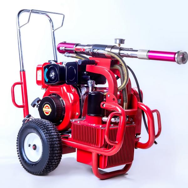 Diesel Engine Electric Paint Sprayer Airless Sprayer Piston Pump 250 Bar 13.5 Lpm