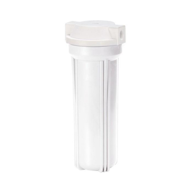 1/4 Plastic Port Reverse Osmosis Water Filter Housing 10x2.5 White Filter Housing