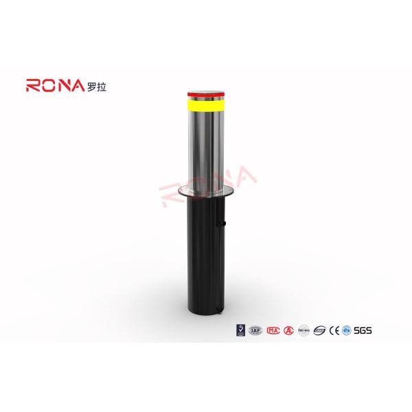 Fully Automatic Lifting Retractable Traffic Bollard 304 Stainless Steel Telescopic Security Posts For Driveways