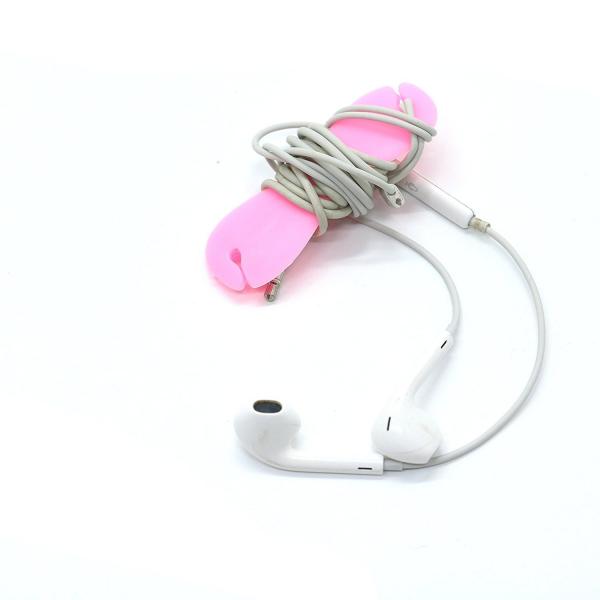 Quality Portable Silicone Phone Accessories Dog Bone Silicone Cable Winder Earbud Cord Organizer  for sale