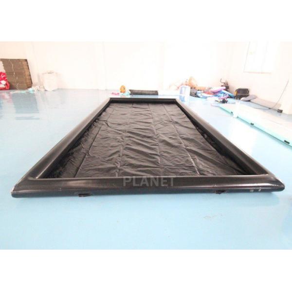 Black Portable Garage Floor 10'x20' Inflatable Car Wash Mat