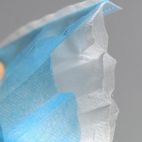 Blue 3 Ply Disposable Medical Face Mask Anti Germs With Elastic Earloop