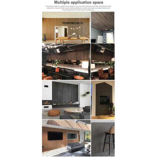 Flame Resistant Acupanel Acoustic Wood Panel Polyester Acoustic Panel For Meeting Rooms