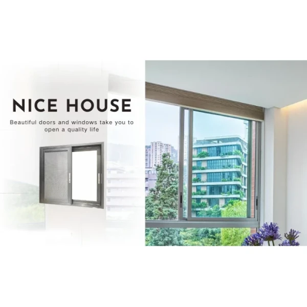 Custom Aluminium Sliding Windows EPDM Seal 4mm-12mm Thickness Arch Glass Smooth Sliding