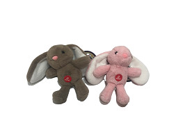 100% PP Cotton Filling Rabbit Key Chain With Music Box