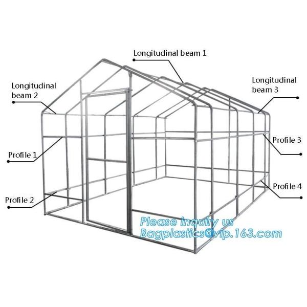 hdpe woven greenhouse film, plastic roof transparent cover for green house,Good services hot galvanized structure big wa