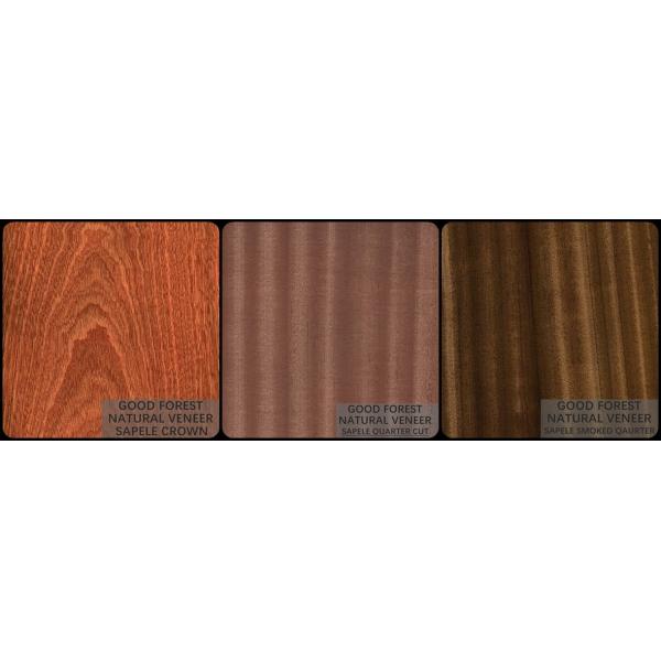 Natural Sapele Wood Veneer Figured Wood Grain Veneer For Decoration