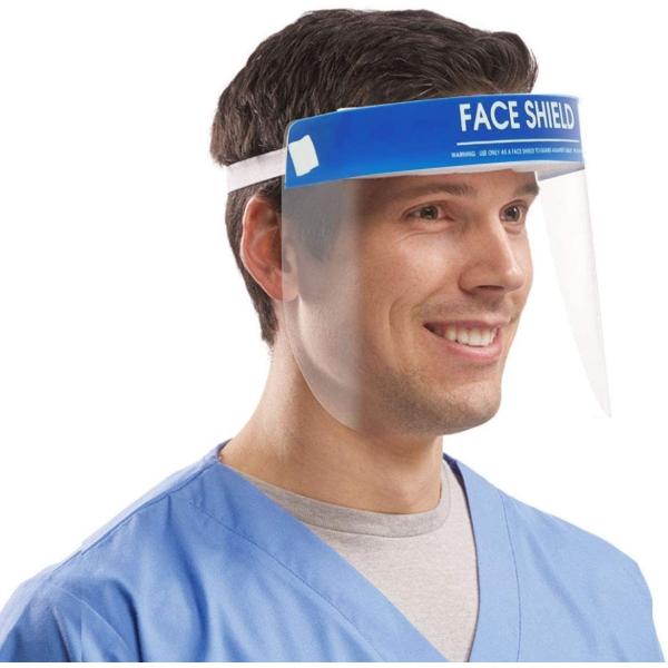 CE FDA Approval Clear Plastic Face Shield , Full Face Shield Environmental