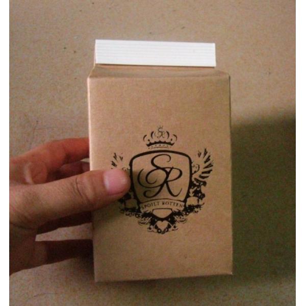 Custom design recycle eco-friendly kraft paper gift box with bottom lock