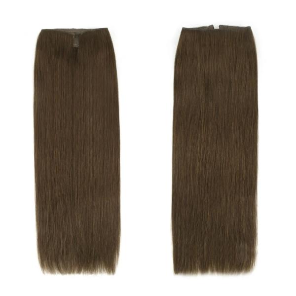 Straight Fish Wire One Piece Haloin Hair Extensions with Dyeable Volume and Length