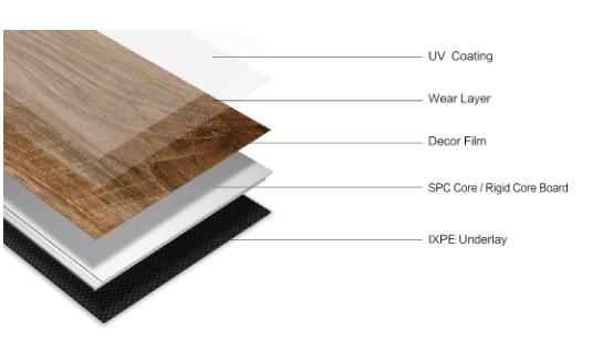 Contemporary Vinyl Flooring Spc Wood Grain Click Flooring luxury vinyl laminate flooring