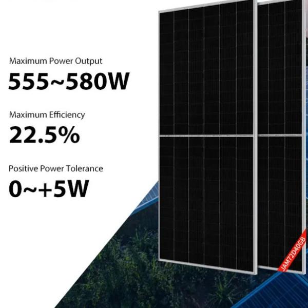 555W 560W JA Solar Panel 565W 570W 575W 580W Ja Solar All Black Panels