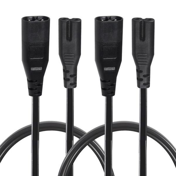 0.8M C7 to C8 Power Cord 18AWG PVC Jacket ROHS Certified