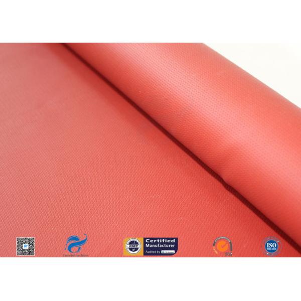 Red Silicone Coated Fiberglass Fabric 17OZ 0.45MM Foundry Splash Protection