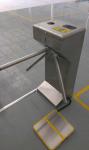 Well Finished SUS304 Tripod Turnstile Gate Three Roller With ESD Tester