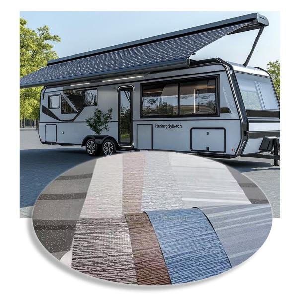 450gsm RV Caravan Awning Replacement PVC Coated Vinyl Fabric for RV Awning