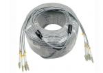 6 Cores Multimode Fiber Patch Cord , Armored Fiber Optic Patch Cable