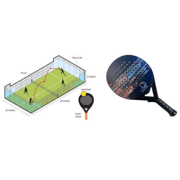 Water Mark Beach Tennis Paddles Customized EVA Core Carbon Fiber Padel Racket