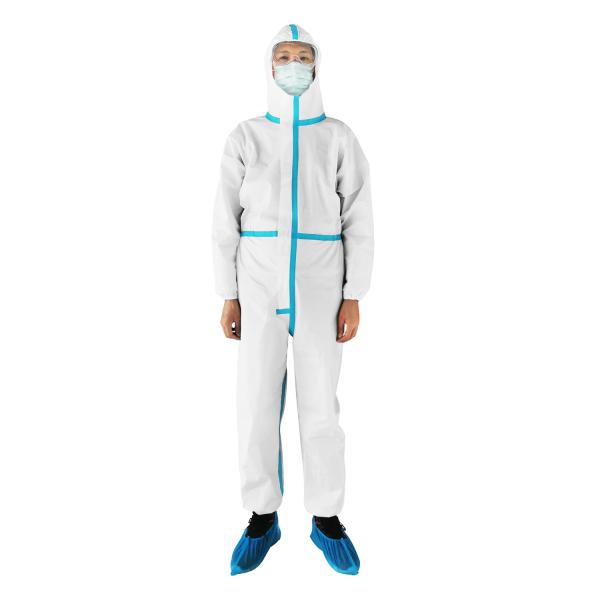 Lightweight Disposable Protective Clothing Water Repellent High Structure Strength