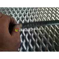 China Low Carbon Galvanized Expanded Metal Mesh Diamond Shape Hole For Wall Construction for sale