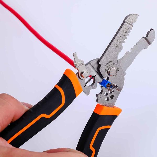 0.5mm ~ 2.6mm Round Cable Stripper 118.1g Wire Insulation Stripping Tool