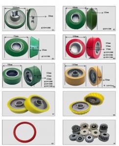  OEM Rubber Wheel Roller For Woodworking Profile Wrapping Machines Manufactures