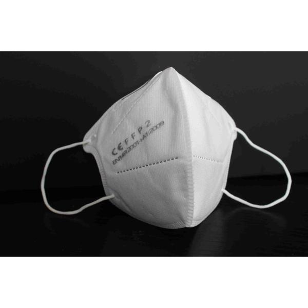 White KN95 Face Mask Non Irritating Dust Prevention Good Air Permeability