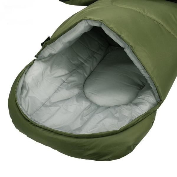 Adult Thermostatic Waterproof Sleeping Bag Cold Resistant 190T for Mountaineering