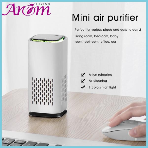 White ABS USB Charging Mini Air Purifier