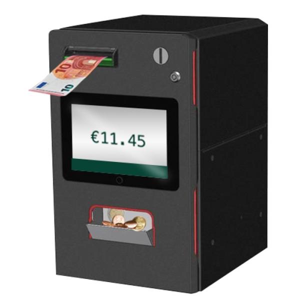 Self Service Payment Kiosk With Bill Acceptor / Coin Validator / Change QR Scanner For Store