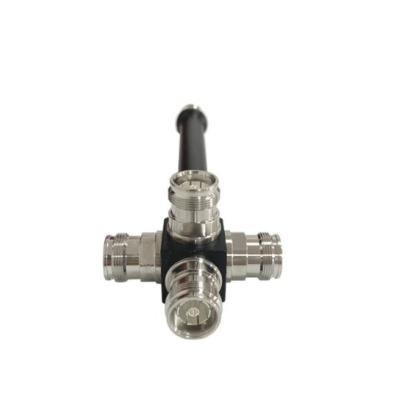 Mini DIN Female 4 Way antenna Coax Splitter Power Pass 6000MHz -165dbc