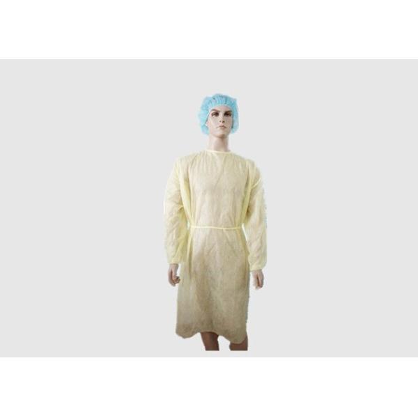 Dust Proof Disposable Isolation Gowns Plastic Material Good Tensile Strength