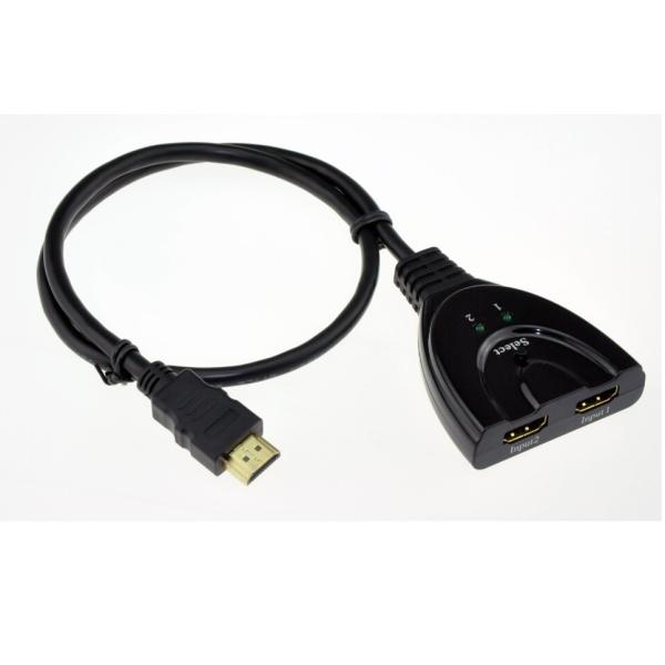 225MHz 3D Full HD 1080P 2.5Gbps 2x1 HDMI Switch Box