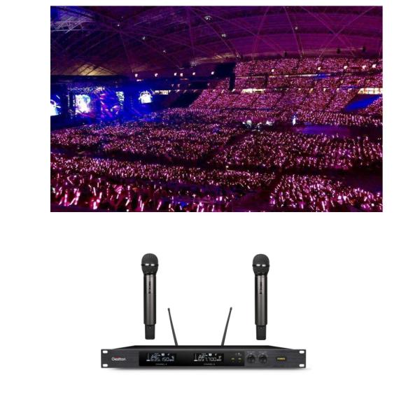 Singing Amp PA Speaker Bluetooth Wireless Microphone For Karaoke Machine